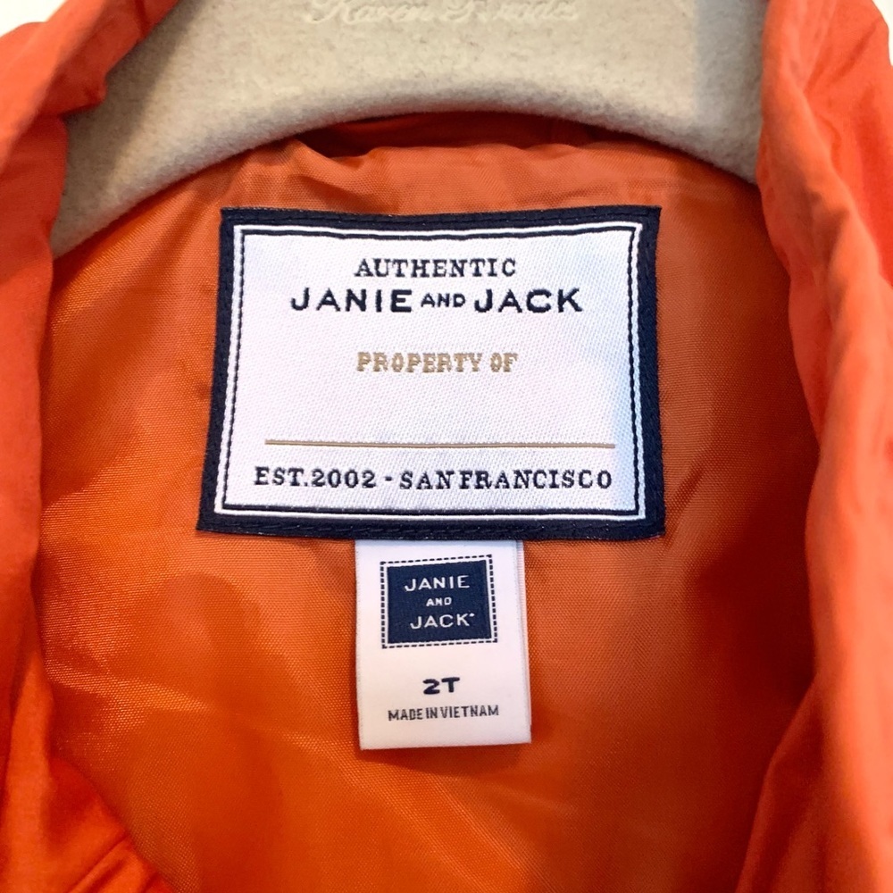 Janie and Jack quilted puffer vest jacket mock neck outerwear kids toddler 2T - Picture 3 of 7